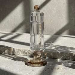 מחזיק גפרורים מהודר מקריסטל- שמפנייה