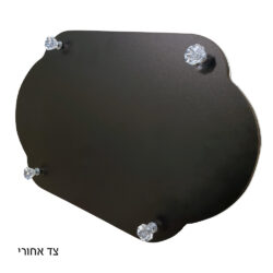 ⁦מגש זכוכית מהודר לחלה דגם "שבת ויום טוב"- כסף⁩ – תמונה ⁦5⁩
