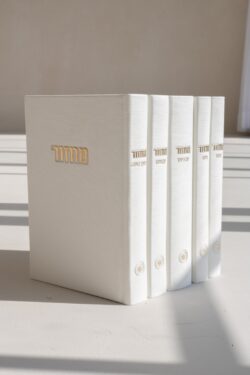 סט מחזורים קורדורוי- לבן